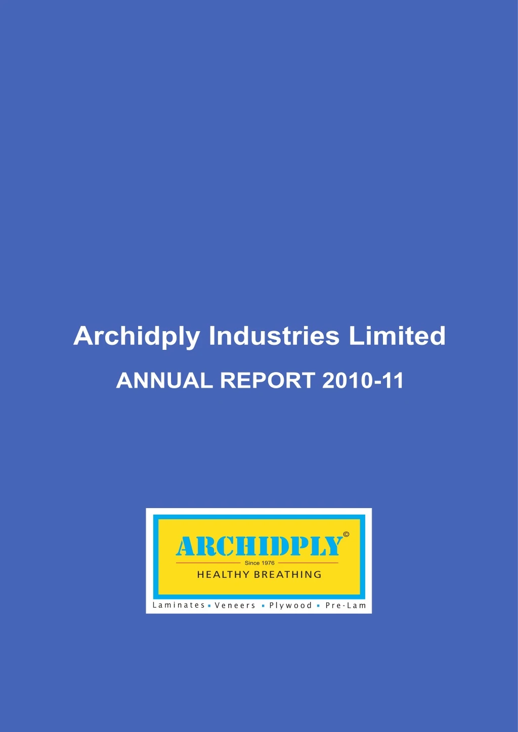 archidply industries limited