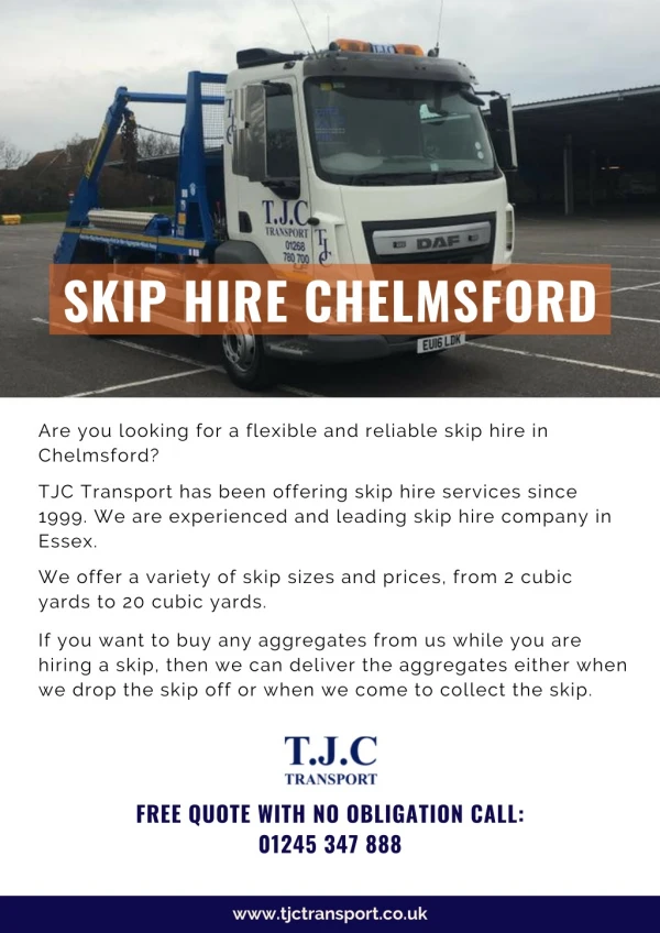 Skip Hire Chelmsford