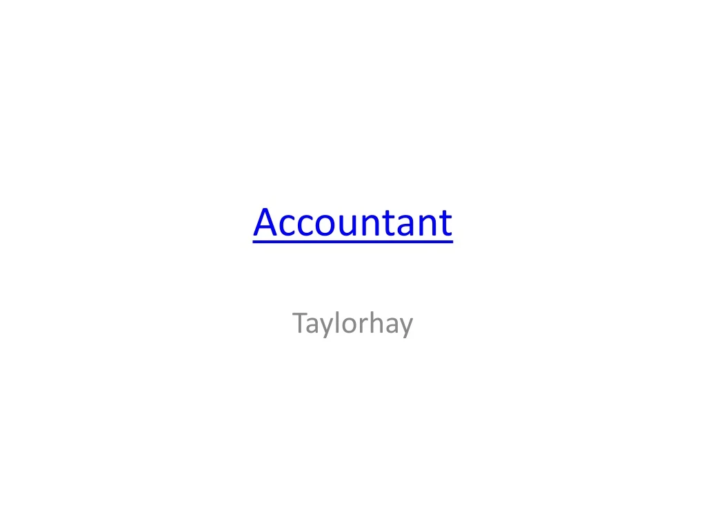 accountant