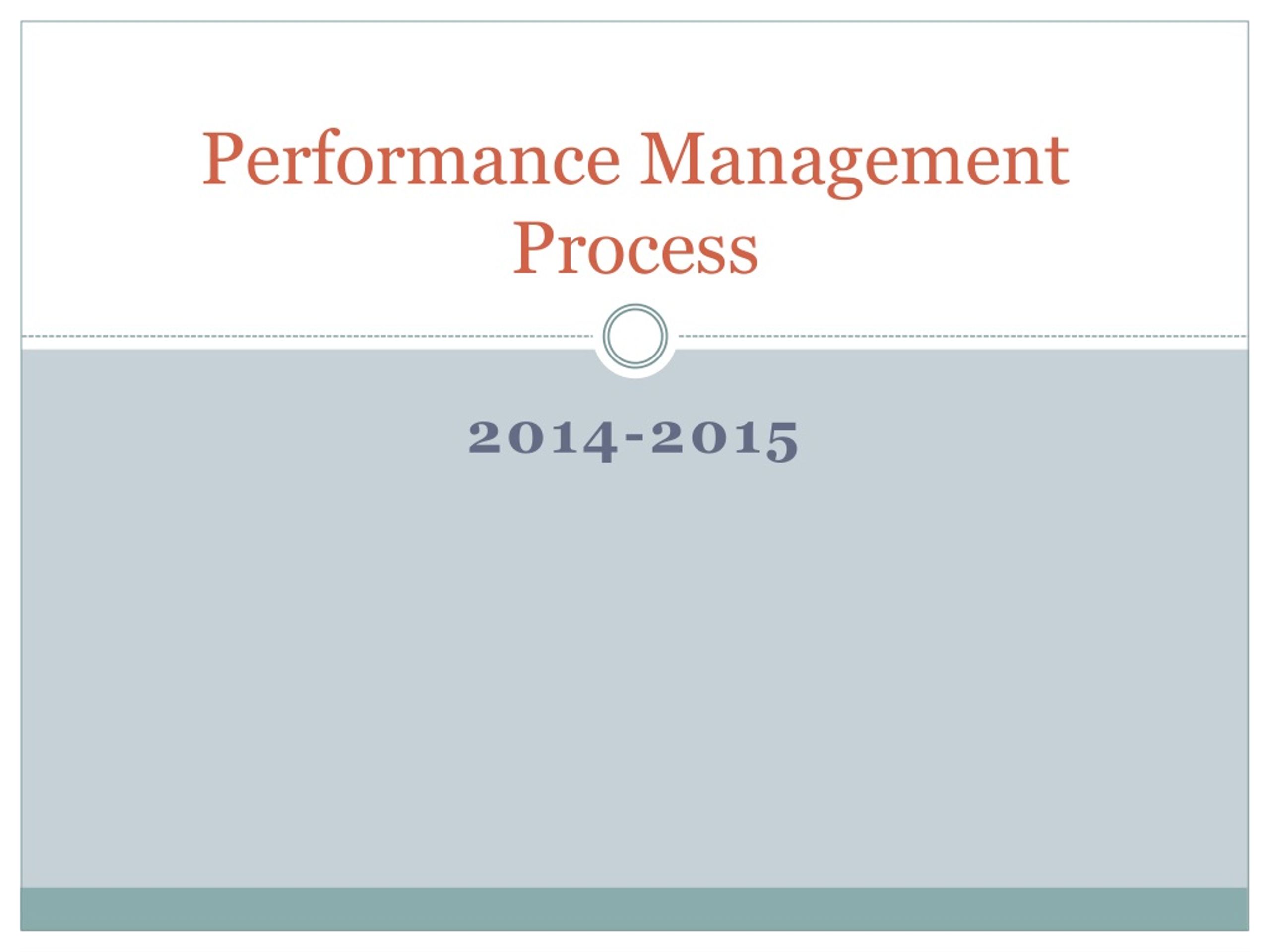 PPT - Performance Management Process PowerPoint Presentation, free ...