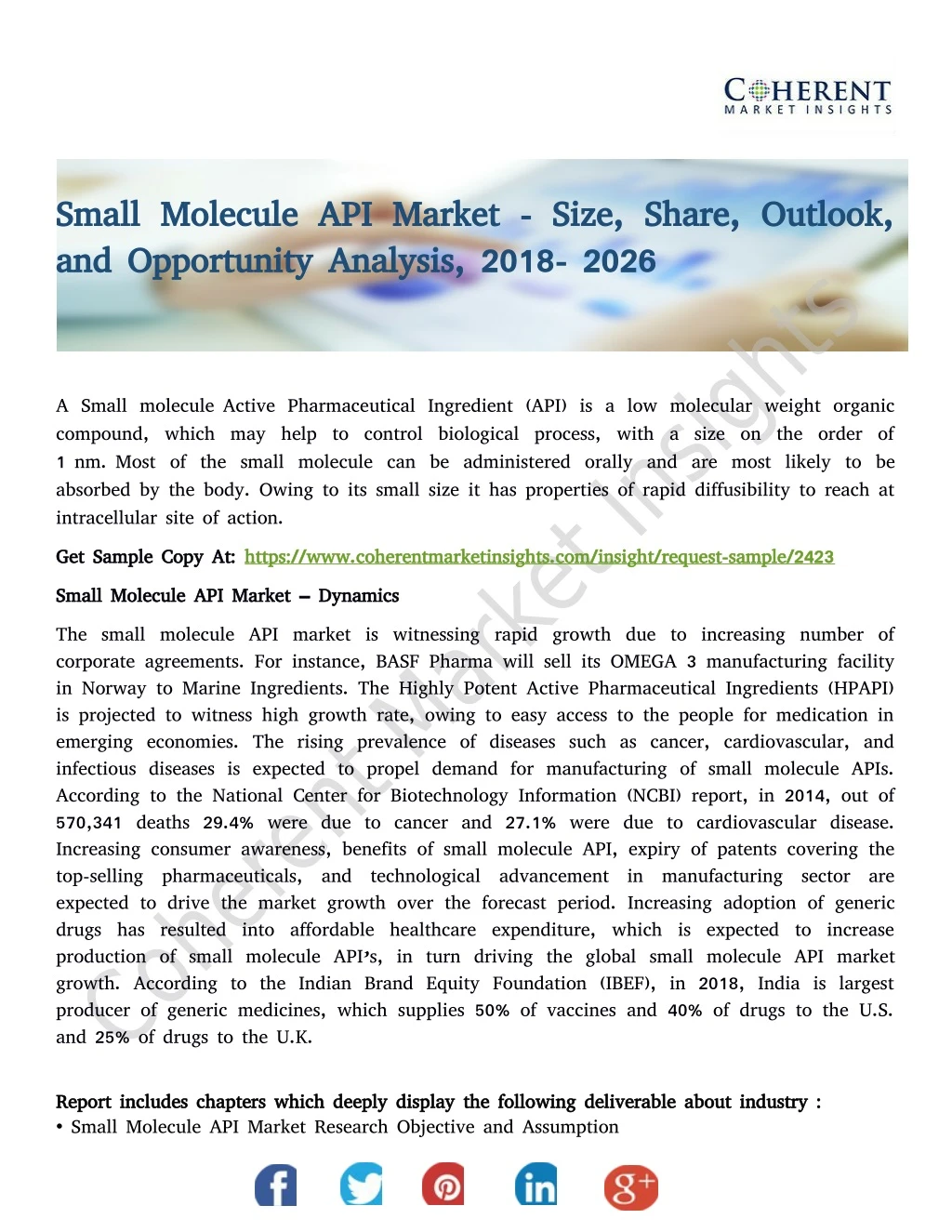 small molecule api market size share outlook