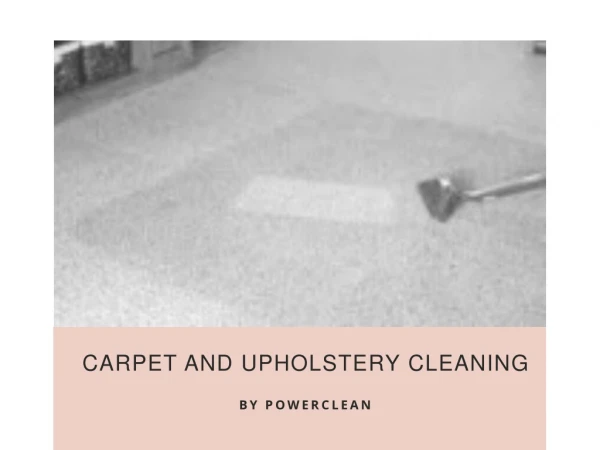 Carpet And Upholstery Cleaning