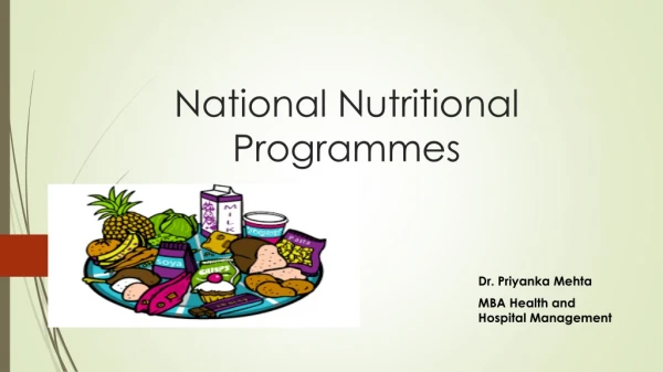 National Nutrition programme