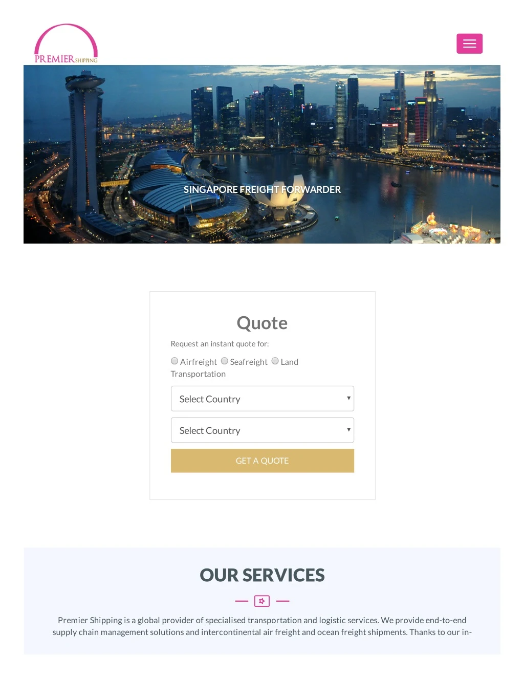 singapore freight forwarder singapore freight