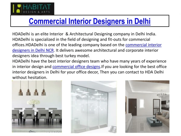 Commercial interior designers in Delhi NCR