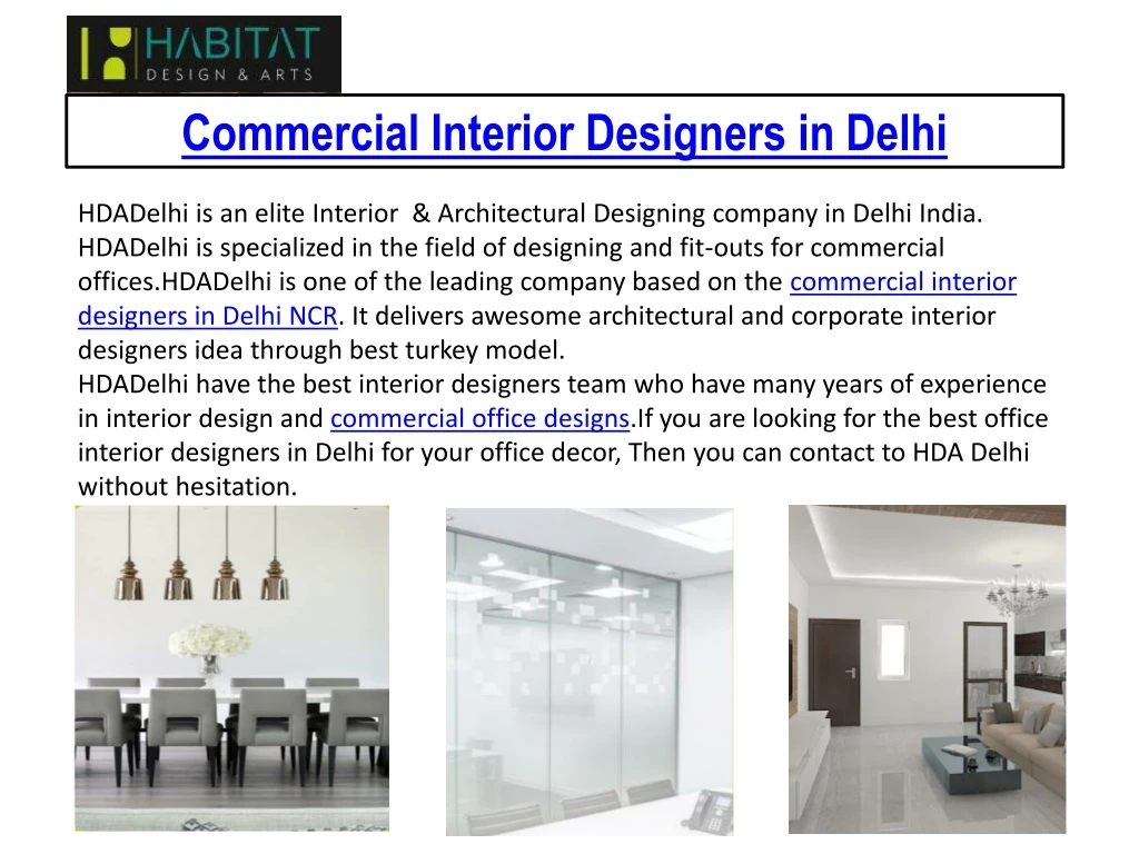 commercial i nterior designers in delhi