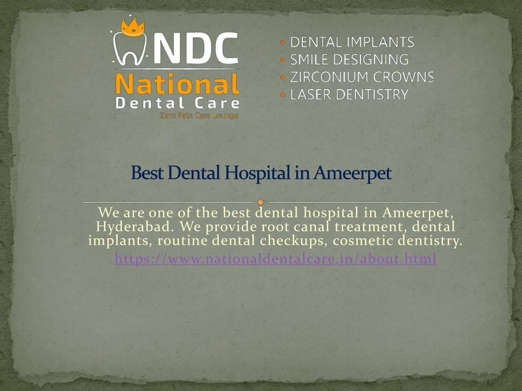 PPT - Best Dental Hospital in Ameerpet PowerPoint Presentation, free ...