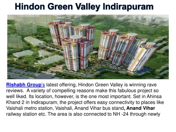 Rishabh Hindon Green Valley by Rishabh Group, Indirapuram