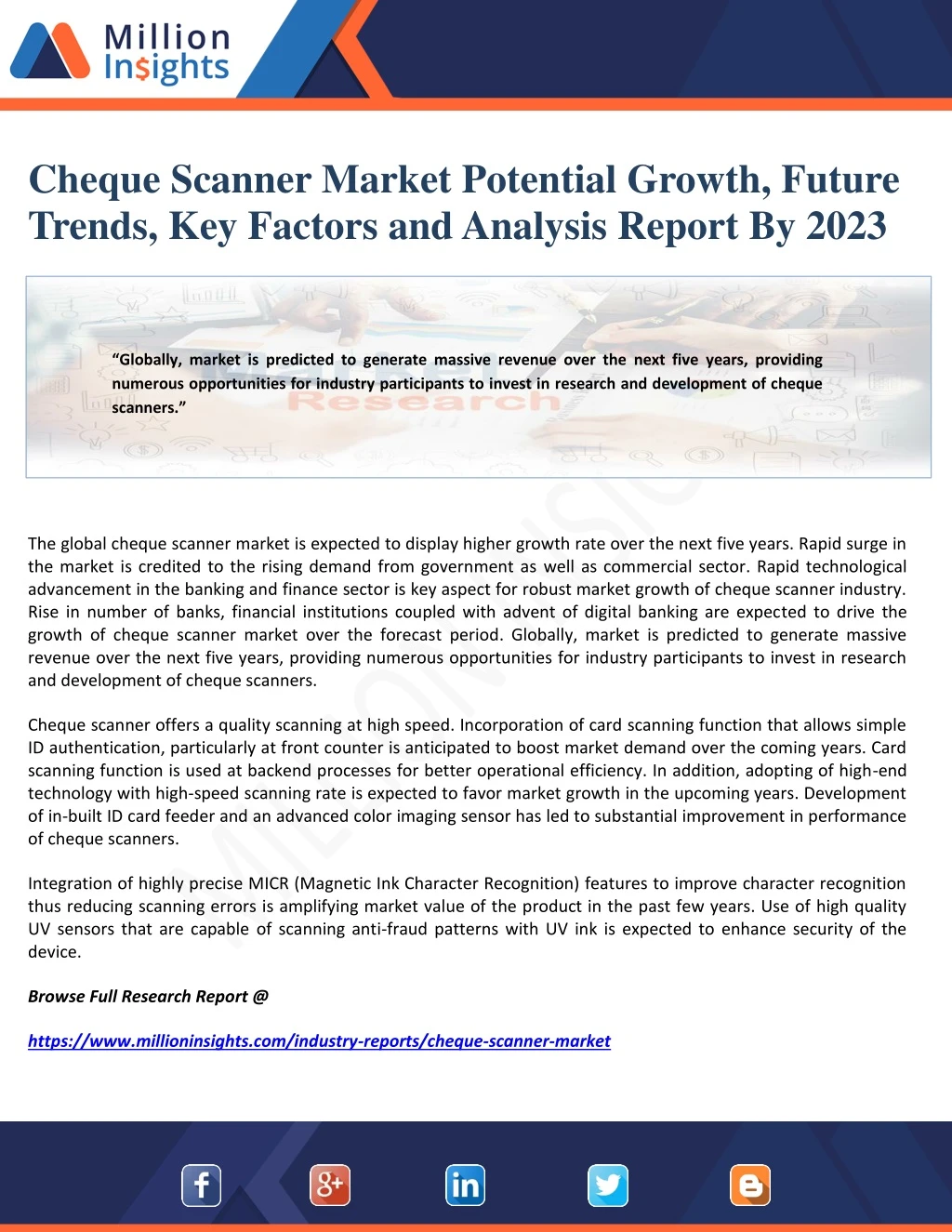 cheque scanner market potential growth future