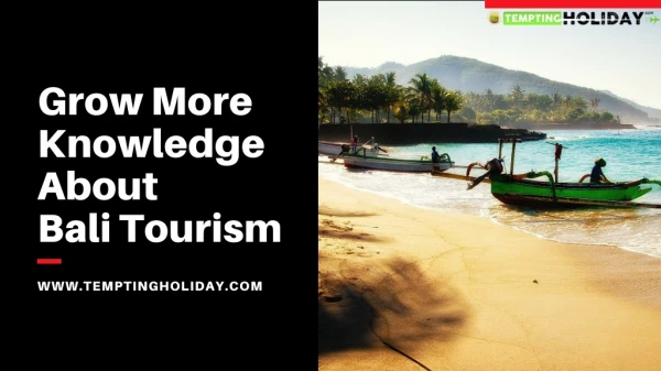 Grow More Knowledge About a Bali Tourism