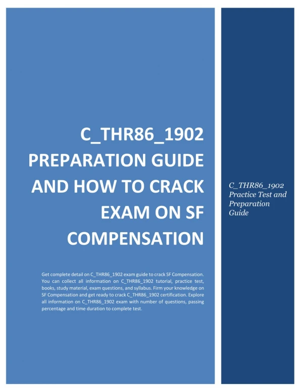 Prepare for C_THR86_1902 exam on SF Compensation