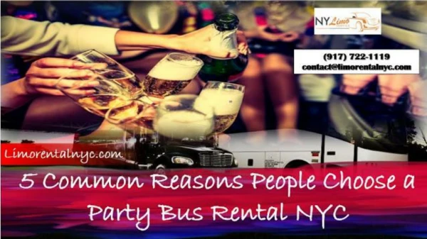 5 Common Reasons People Choose a NYC Party Bus