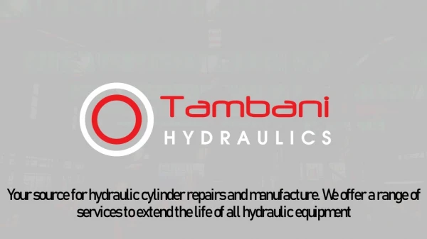 Hydraulic cylinder manufacturer-https://tambanihydraulics.com/