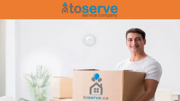 Moving Service Company-https://www.toserve.ca/