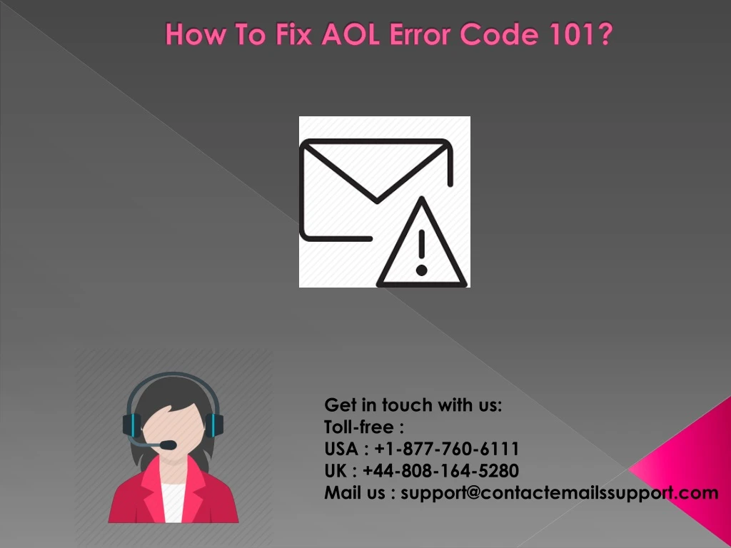 how to fix aol error code 101