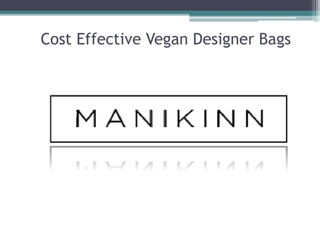 cost effective vegan designer bags