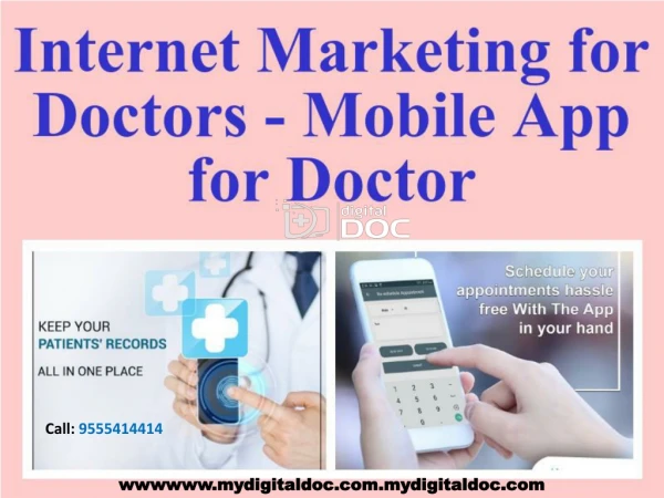 Internet Marketing for Doctors - Mobile App for Doctor