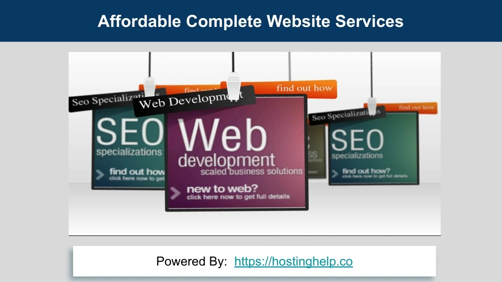 affordable complete website services