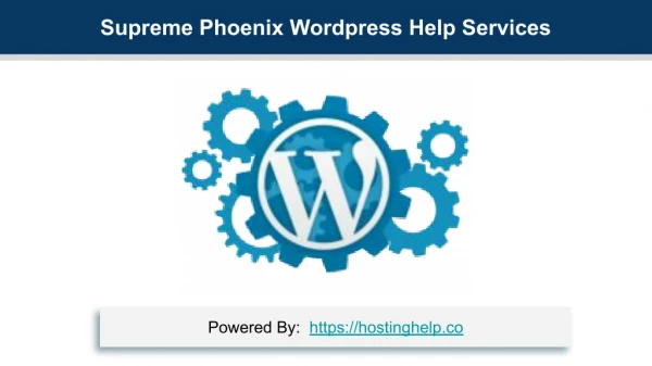 Supreme Phoenix Wordpress Help Services