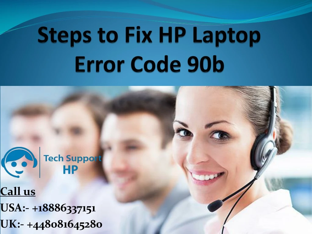 steps to fix hp laptop error code 90b