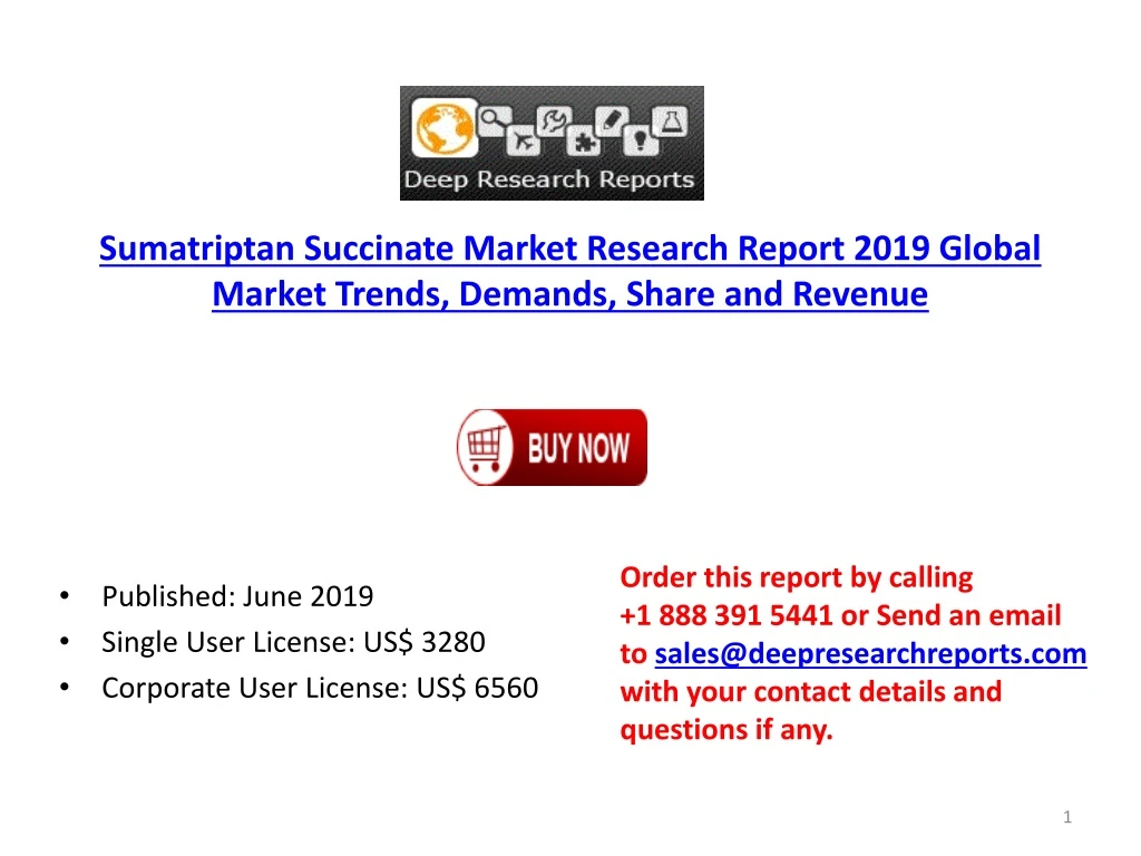 sumatriptan succinate market research report 2019