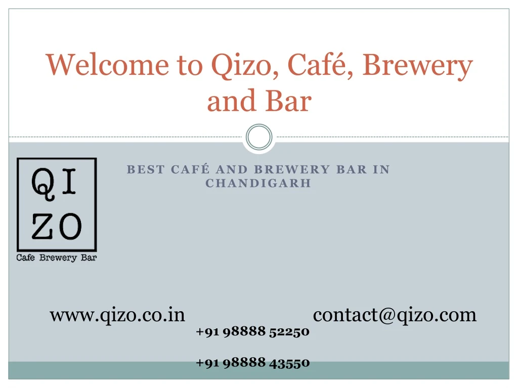 welcome to qizo caf brewery and bar