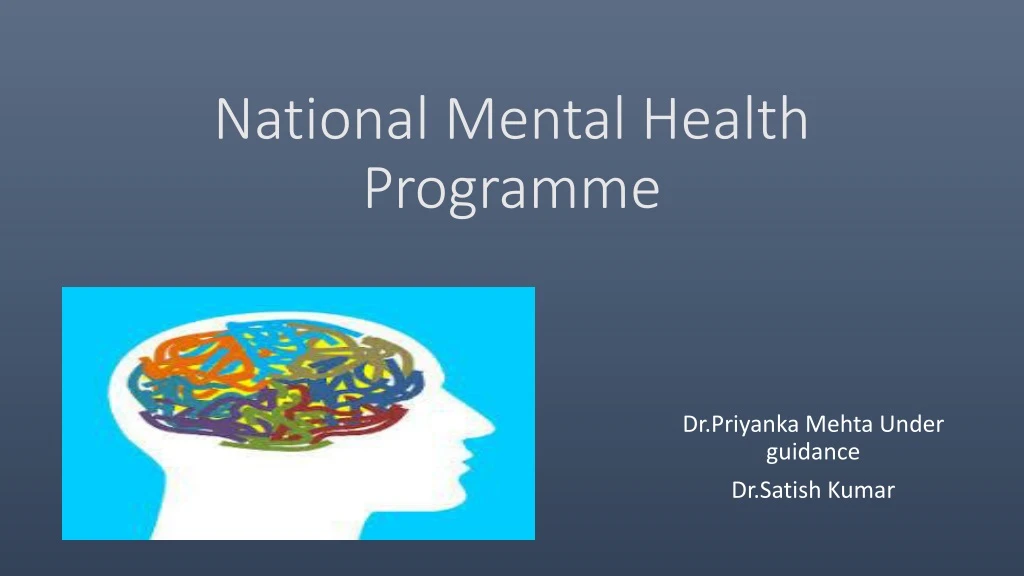 national mental health programme