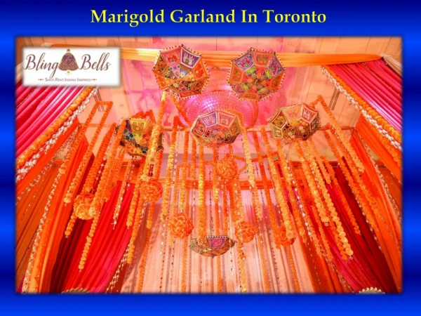 Marigold Garland In Toronto