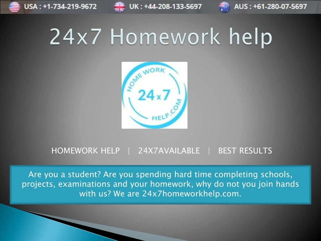 24x7 homework help