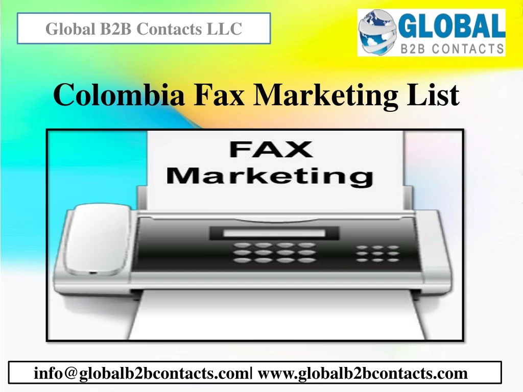 colombia fax marketing list