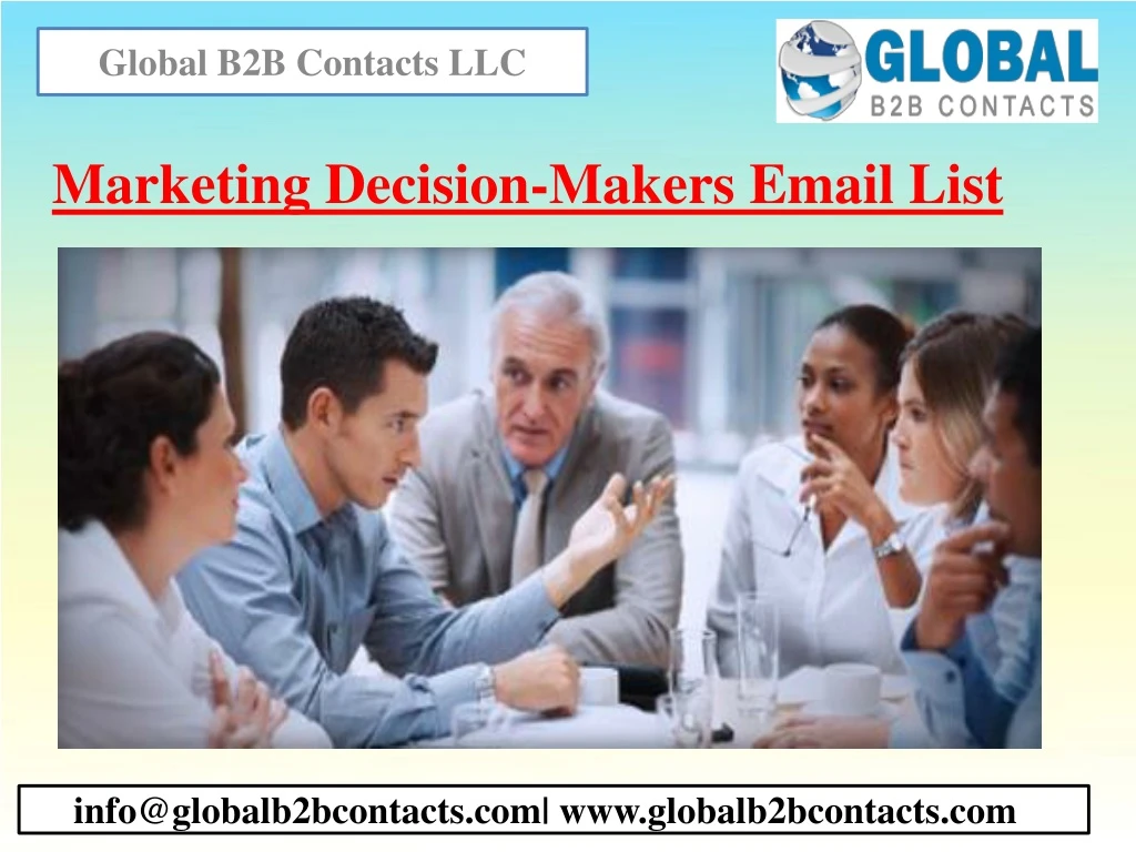 marketing decision makers email list