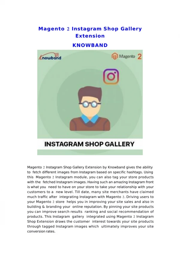 Magento 2 Instagram Shop Gallery Extension | Knowband