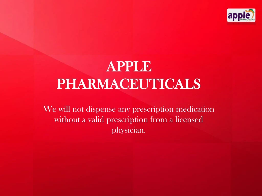 apple pharmaceuticals