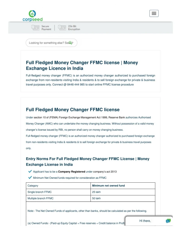 Full Fledged Money Changer FFMC license | Online Application Procedure | Eligibility