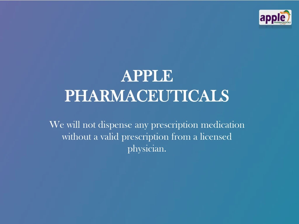 apple pharmaceuticals