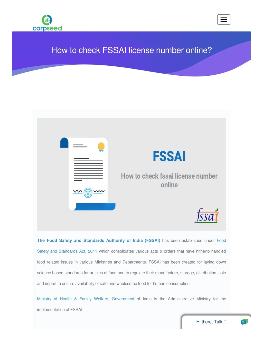 how to check fssai license number online