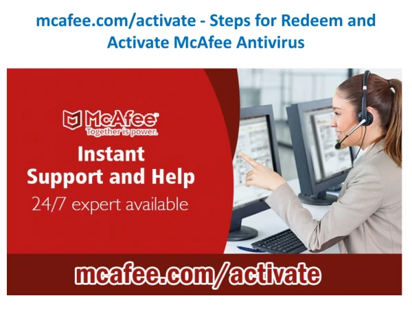 mcafee.com/activate - Steps for Redeem and Activate McAfee Antivirus