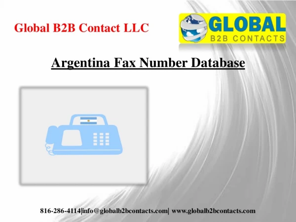 Argentina Fax Number Database