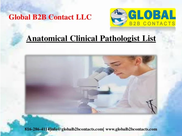 Anatomical Clinical Pathologist List