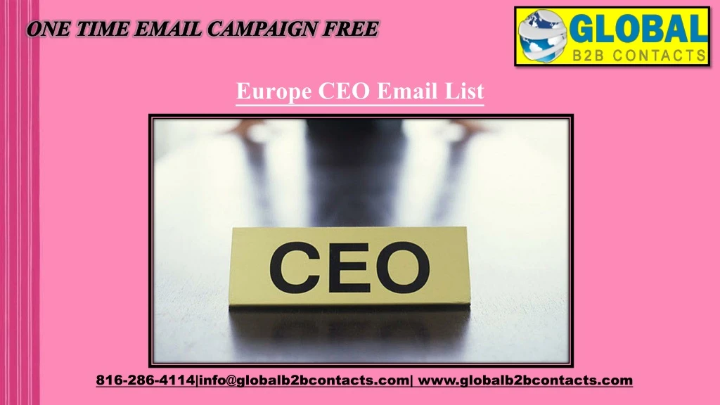 one time email campaign free