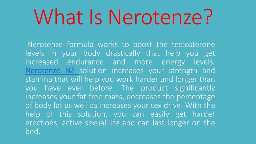 what is nerotenze