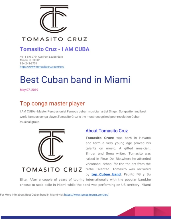 Best Cuban band in Miami