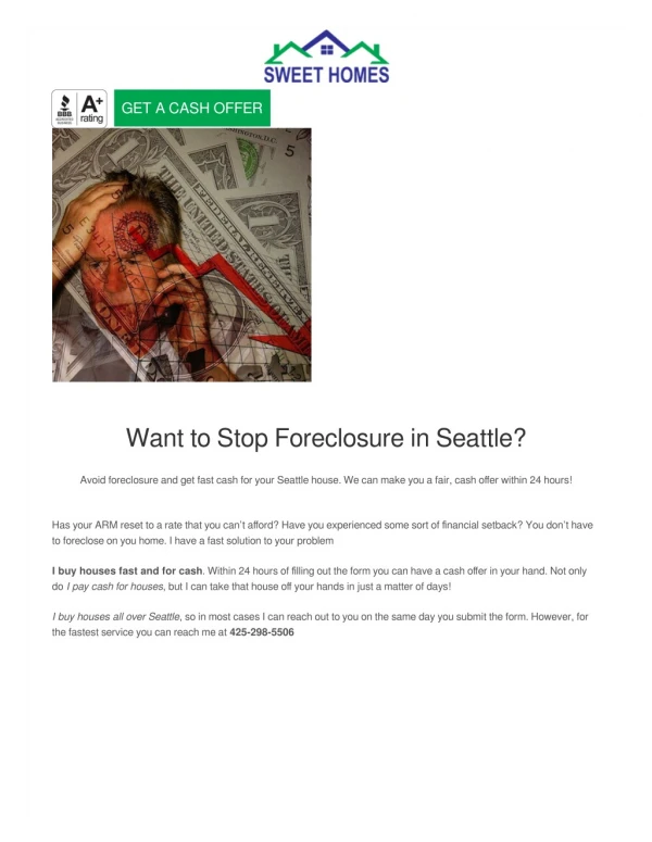 Stop foreclosure seattle