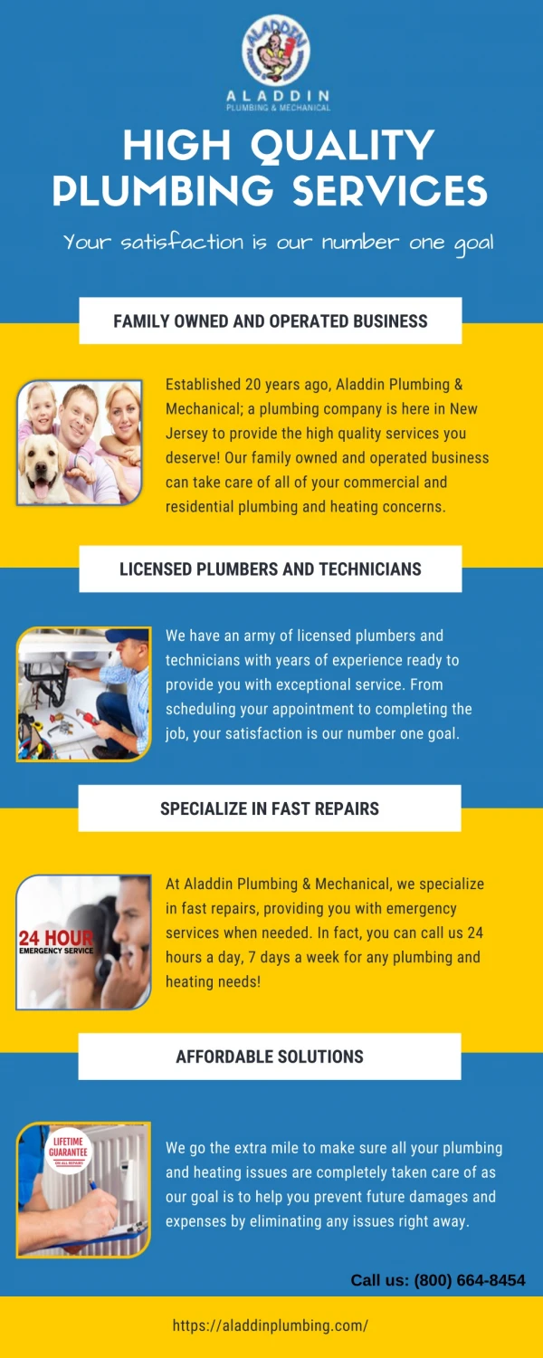 NJ Plumbing Company | aladdinplumbing