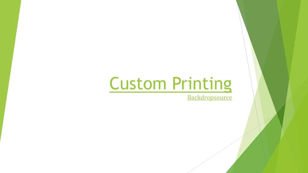 custom printing