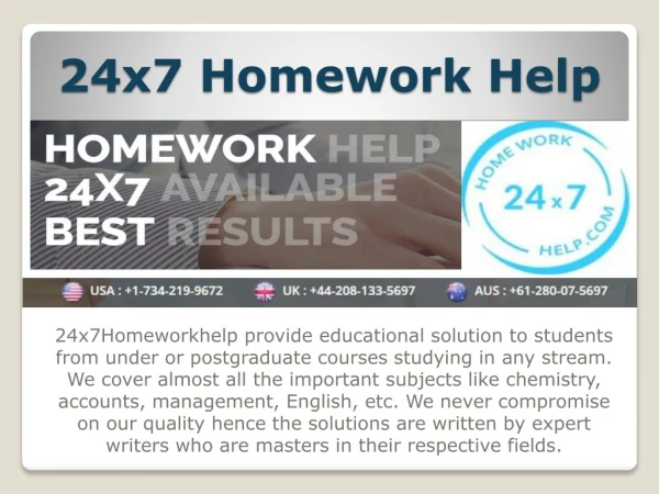 computer science homeworkhelp | 24x7Homeworkhelp