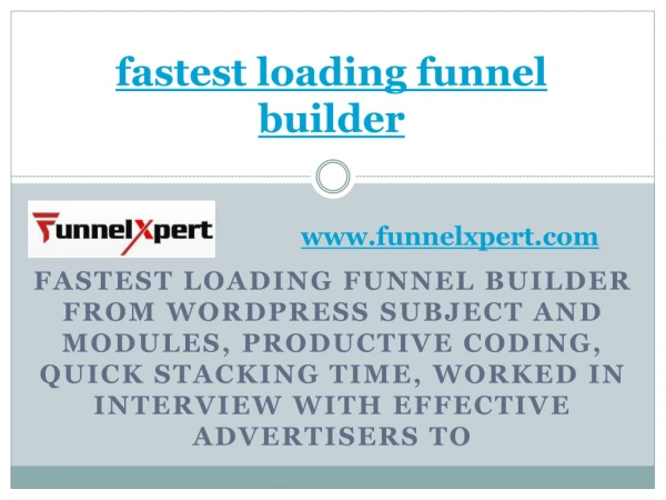 fastest loading funnel builder