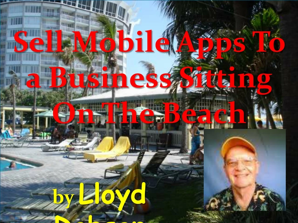 sell mobile apps to a business sitting
