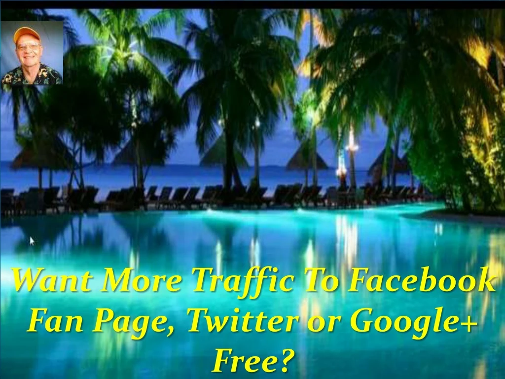 want more traffic to facebook fan page twitter