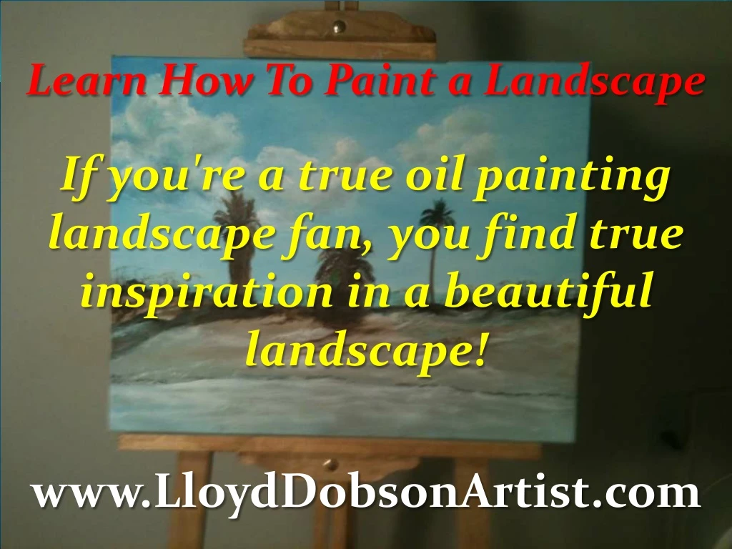 learn how to paint a landscape